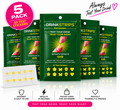 DRINKSTRIPS Drink Spike Detection Nail Stickers - 5 POUCH BUNDLE (50 STICKER TESTS TOTAL)