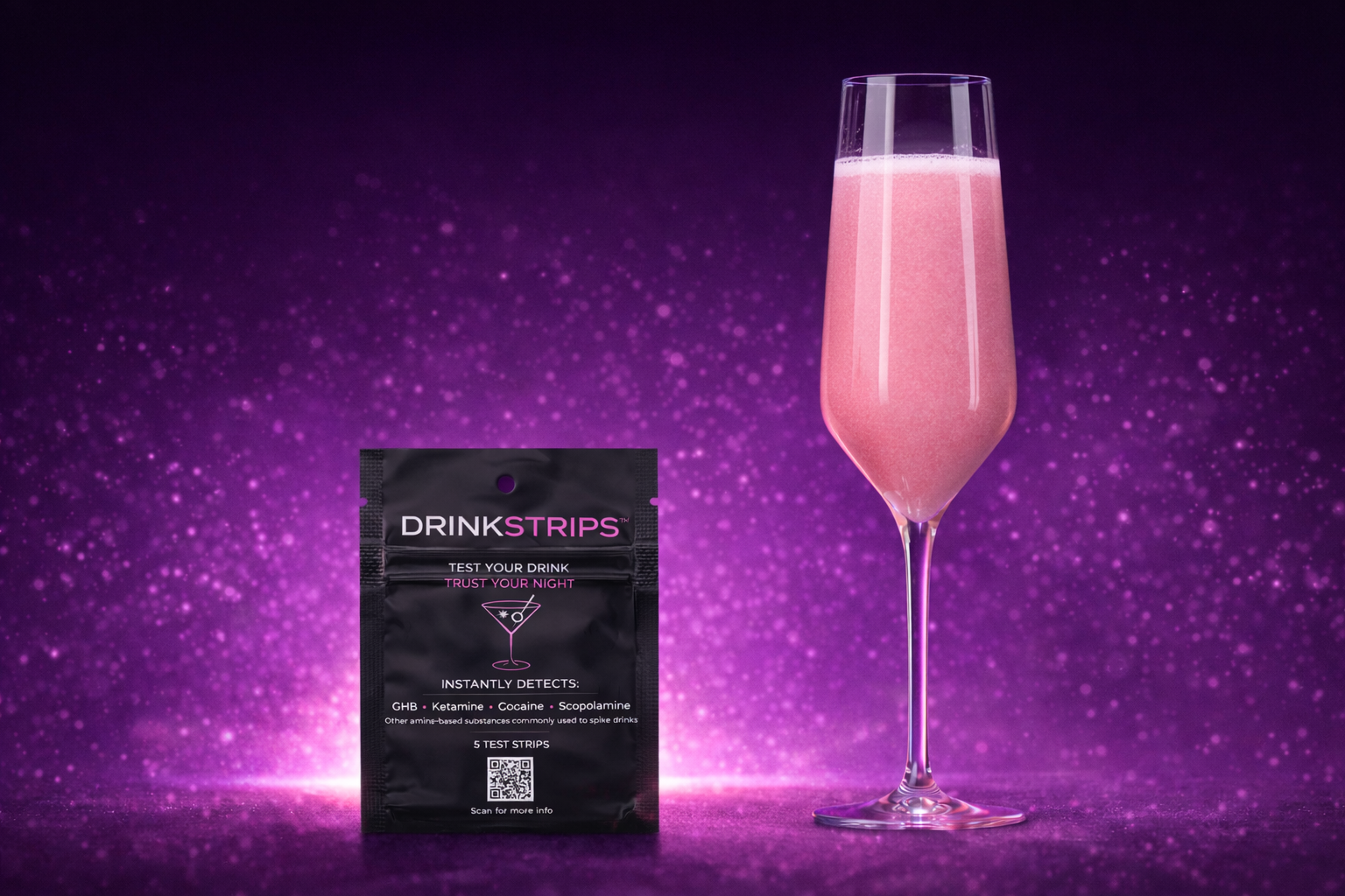 DRINKSTRIPS - 1 POUCH (5 DRINK SPIKE TEST STRIPS)