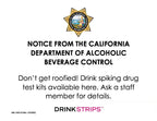 DRINKSTRIPS - 1 TABLETOP DISPLAY CARTON (100 POUCHES OF 1 DRINK SPIKE TEST STRIP PER POUCH)