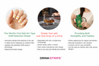 DRINKSTRIPS ULTIMATE DRINK SAFETY BUNDLE - 1 POUCH (10 NAIL STICKER TESTS) + 1 POUCH (5 DRINK SPIKE TEST STRIPS) + Mini Tumbler Keychain Container (BLACK)