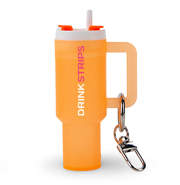 DRINKSTRIPS Mini Keychain Container - SUMMER GLOW COLLECTION (Container Only)